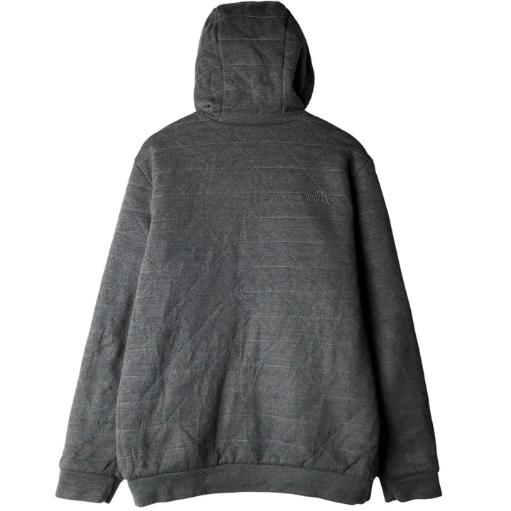 The North Face Camouflage Pattern Fleece Reversible Puffer Jacket (Men's Size L) polyester gray type Vintage Second Hand