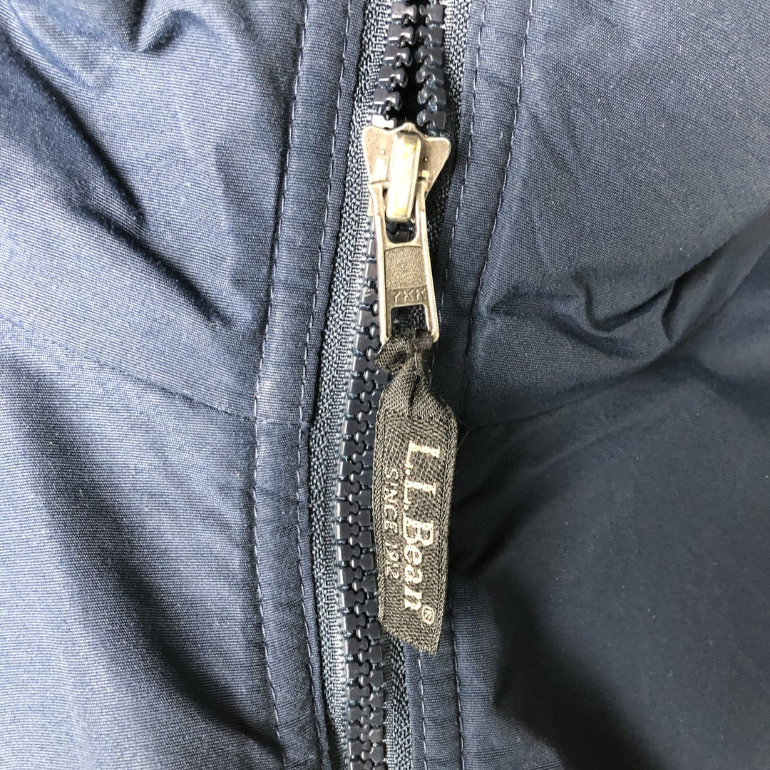 90s-00'S LLBean Men's XL Vintage Padded Puffer Jacket Nylon navy blue type Vintage Second Hand
