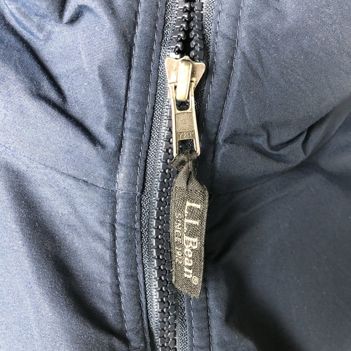 90s-00'S LLBean Men's XL Vintage Padded Puffer Jacket Nylon navy blue type Vintage Second Hand