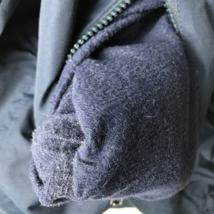 90s-00'S LLBean Men's XL Vintage Padded Puffer Jacket Nylon navy blue type Vintage Second Hand