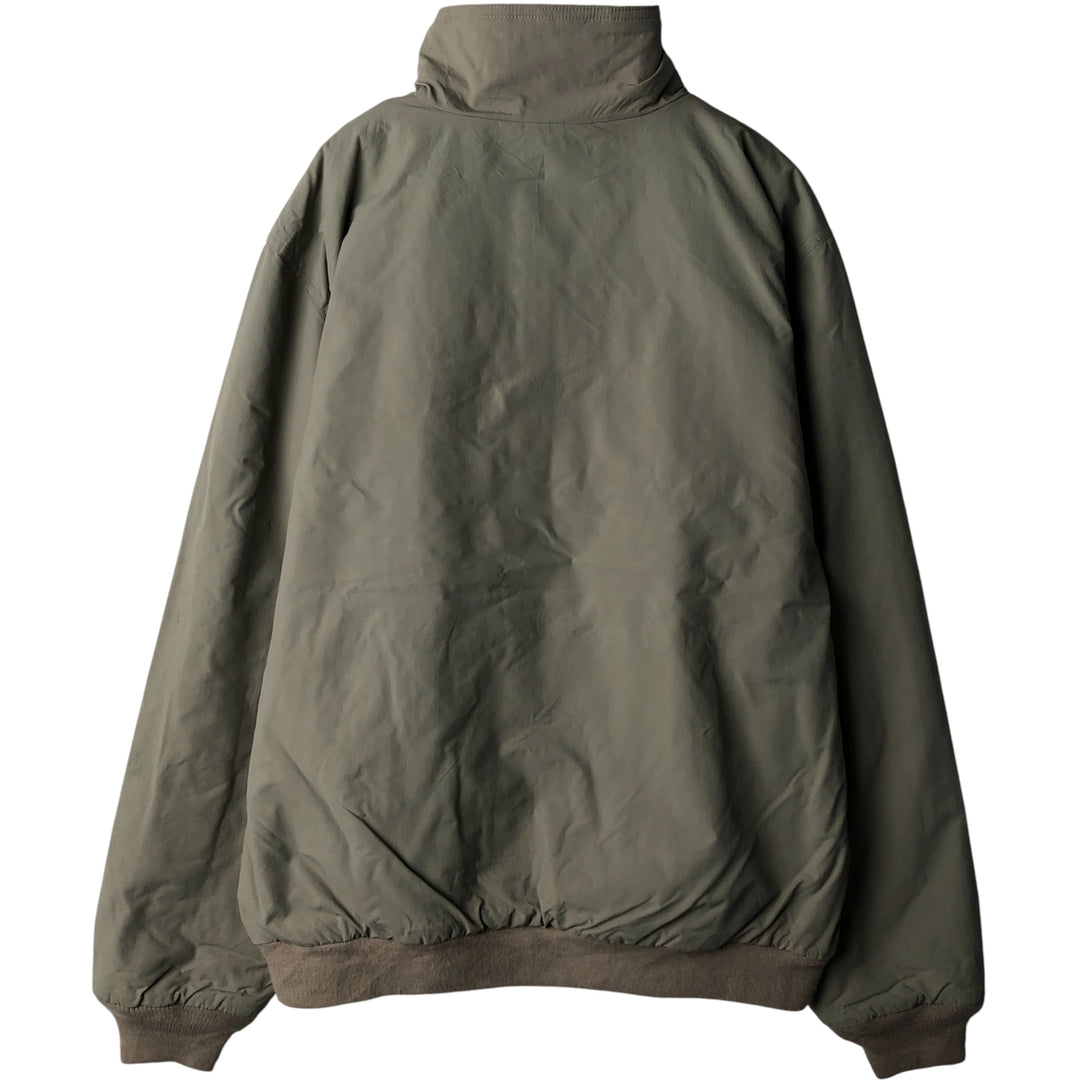 90s-00'S LLBean Vintage Padded Puffer Jacket, Men's Size Medium Nylon Beige type Vintage Second Hand