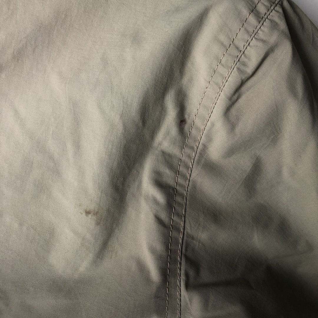 90s-00'S LLBean Vintage Padded Puffer Jacket, Men's Size Medium Nylon Beige type Vintage Second Hand