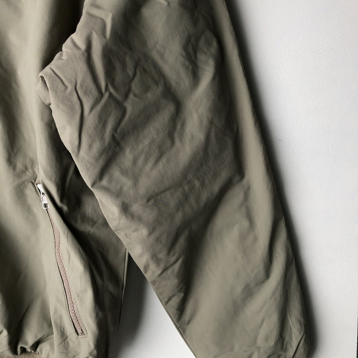 90s-00'S LLBean Vintage Padded Puffer Jacket, Men's Size Medium Nylon Beige type Vintage Second Hand