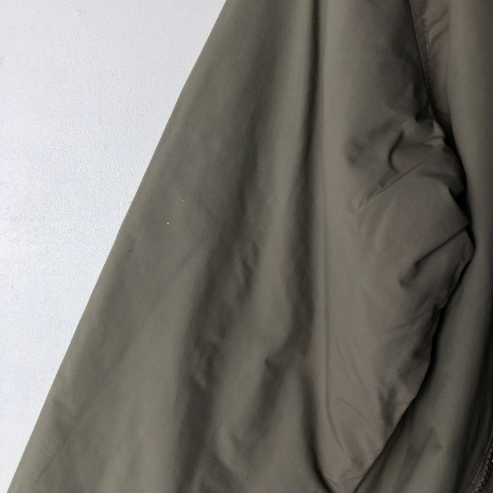90s-00'S LLBean Vintage Padded Puffer Jacket, Men's Size Medium Nylon Beige type Vintage Second Hand