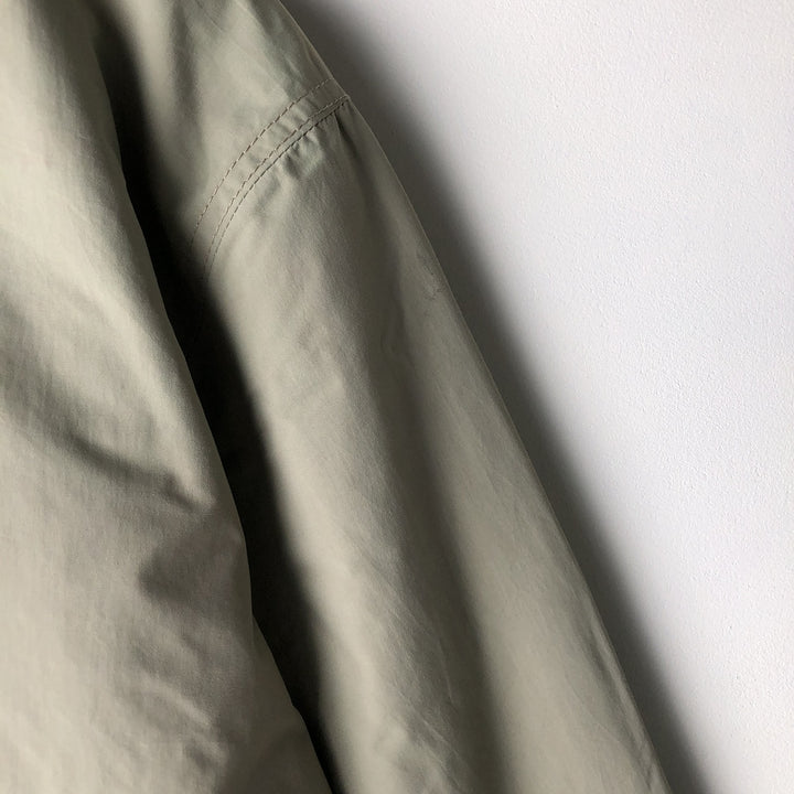90s-00'S LLBean Vintage Padded Puffer Jacket, Men's Size Medium Nylon Beige type Vintage Second Hand