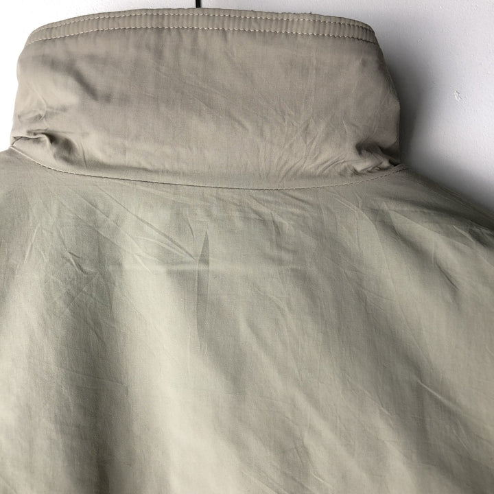 90s-00'S LLBean Vintage Padded Puffer Jacket, Men's Size Medium Nylon Beige type Vintage Second Hand