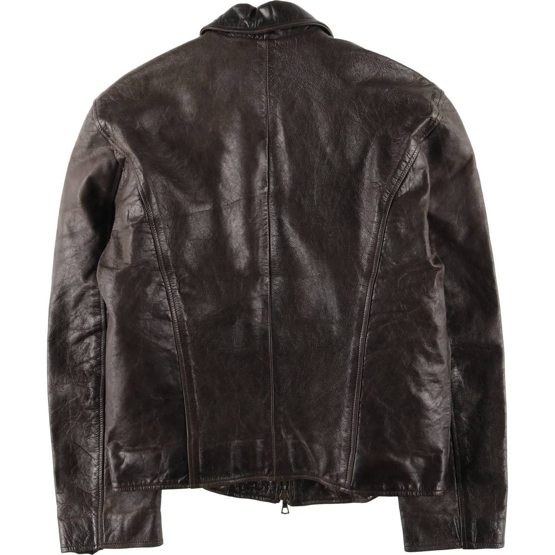 VENT COUVERT Swing Top Leather Blouson, Men's Size M unclear brown type Vintage Second Hand