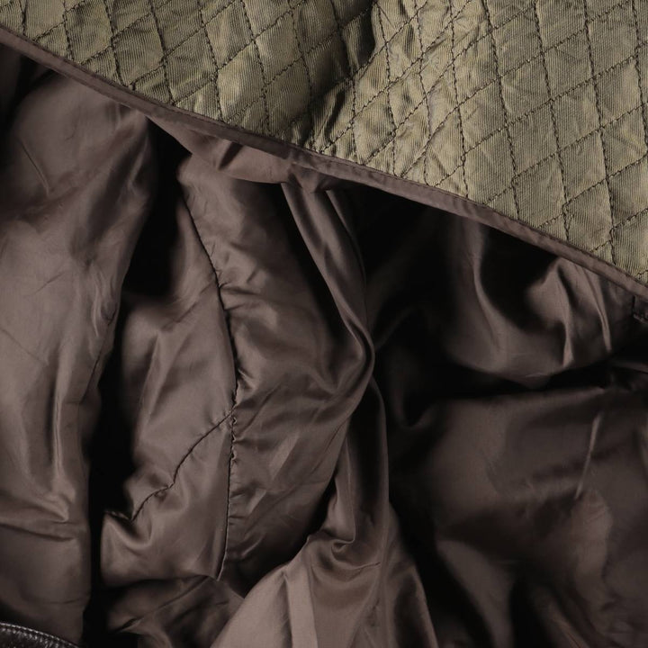Wilsons Leather M. Julian Padded Leather Car Coat, Men's XL genuine leather brown type Vintage Second Hand