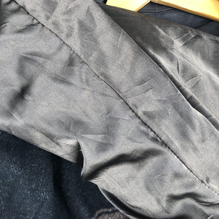 REDSKINS Padded Leather Blouson, Men's Size XL Genuine Leather Cowhide brown type Vintage Second Hand