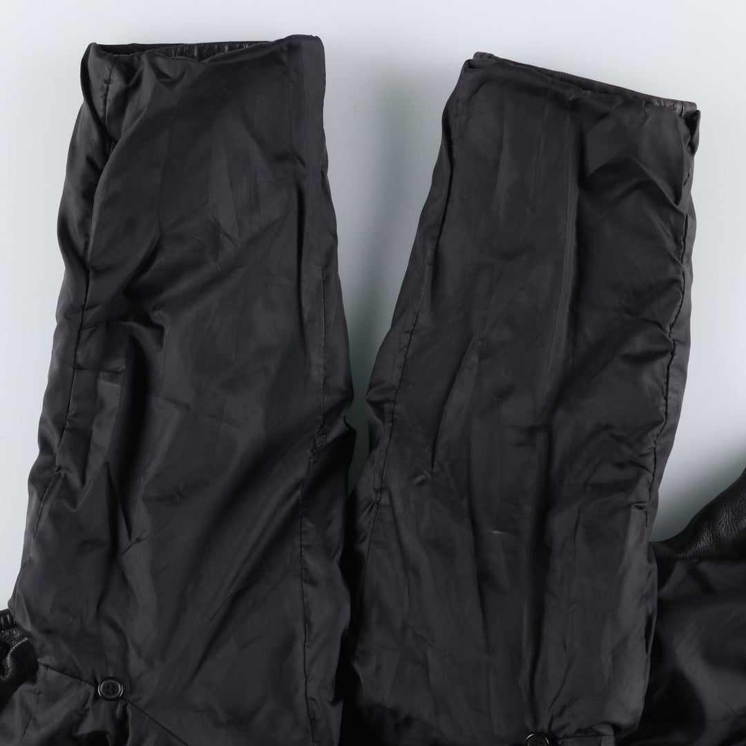 Wilsons Leather M.Julian Leather Car Coat, Men's Size L genuine leather black type Vintage Second Hand