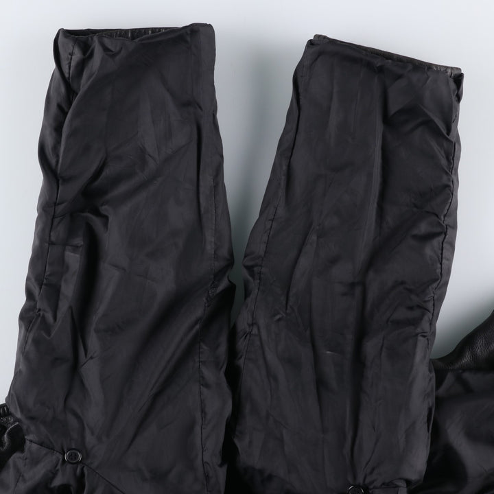 Wilsons Leather M.Julian Leather Car Coat, Men's Size L genuine leather black type Vintage Second Hand