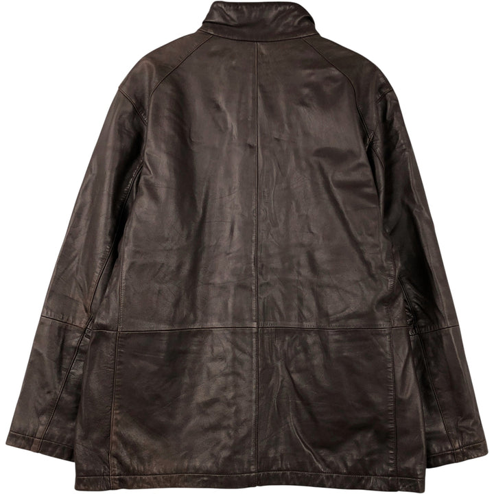 Burberry's BURBERRY LONDON leather jacket, men's size L genuine leather brown type Vintage Second Hand