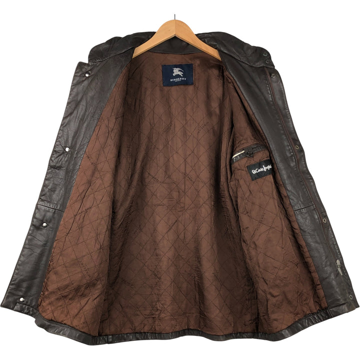 Burberry's BURBERRY LONDON leather jacket, men's size L genuine leather brown type Vintage Second Hand