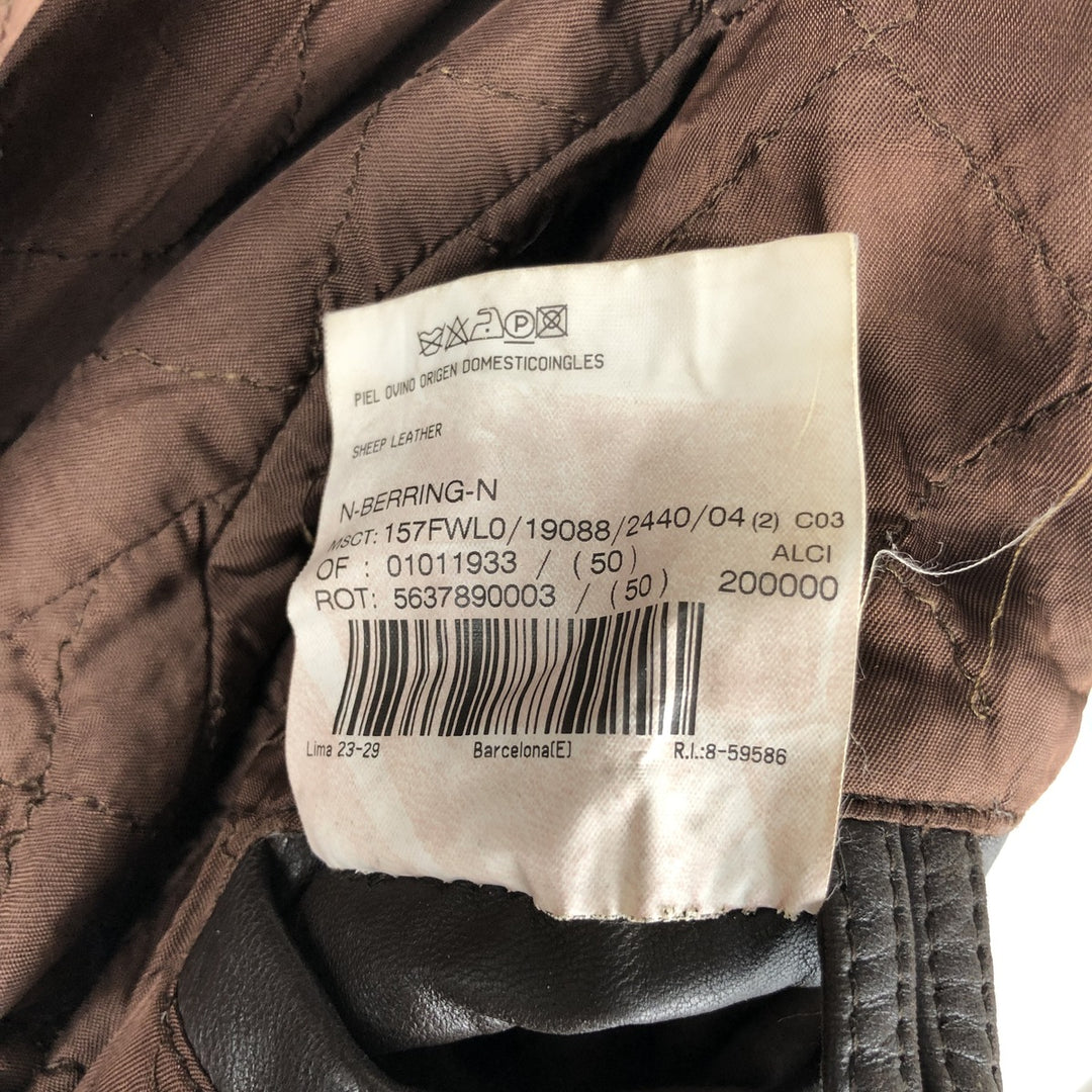 Burberry's BURBERRY LONDON leather jacket, men's size L genuine leather brown type Vintage Second Hand