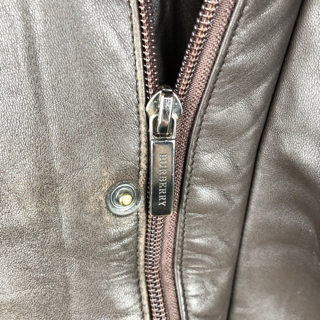 Burberry's BURBERRY LONDON leather jacket, men's size L genuine leather brown type Vintage Second Hand