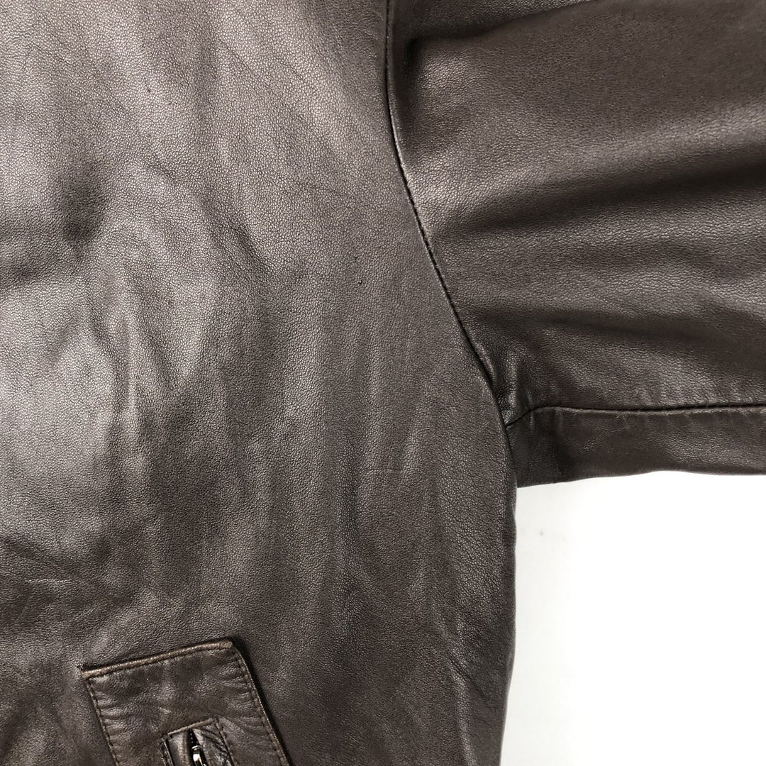 Burberry's BURBERRY LONDON leather jacket, men's size L genuine leather brown type Vintage Second Hand