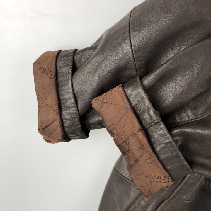 Burberry's BURBERRY LONDON leather jacket, men's size L genuine leather brown type Vintage Second Hand