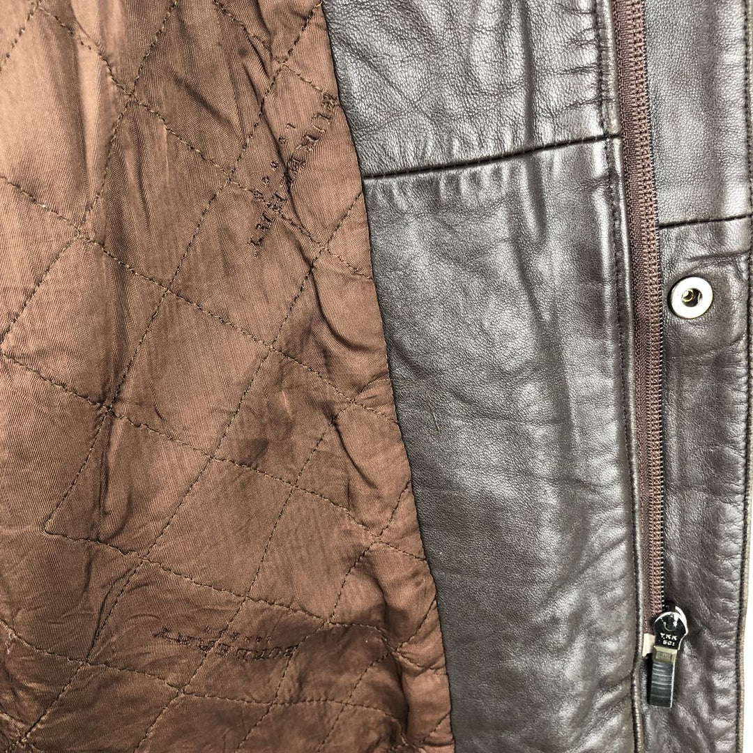 Burberry's BURBERRY LONDON leather jacket, men's size L genuine leather brown type Vintage Second Hand