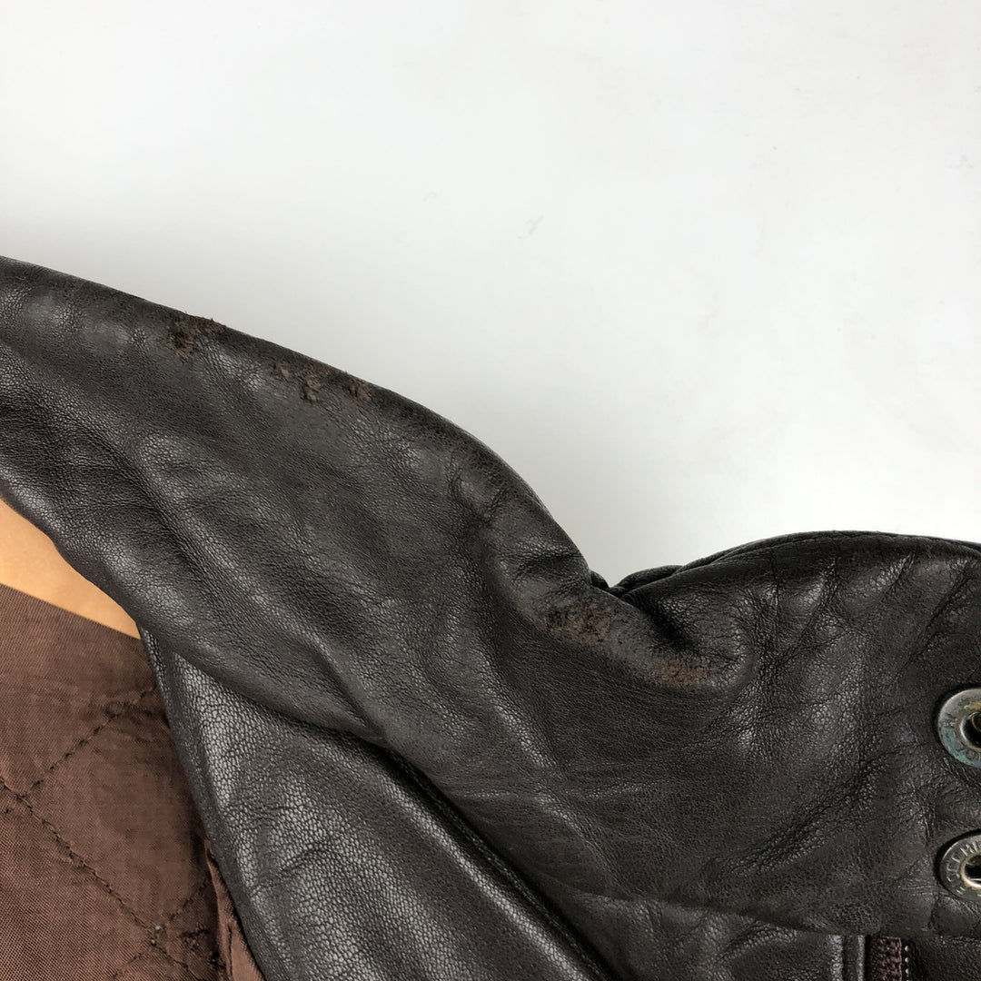 Burberry's BURBERRY LONDON leather jacket, men's size L genuine leather brown type Vintage Second Hand