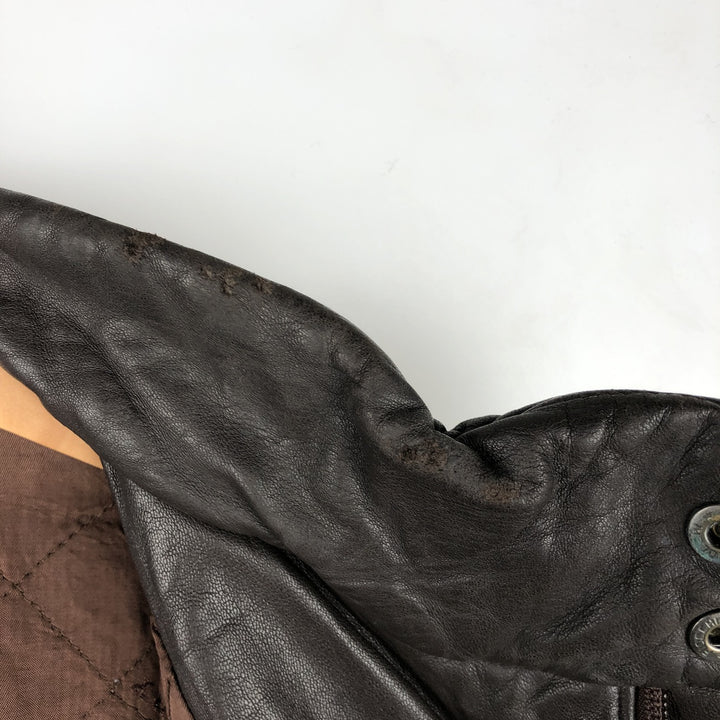 Burberry's BURBERRY LONDON leather jacket, men's size L genuine leather brown type Vintage Second Hand