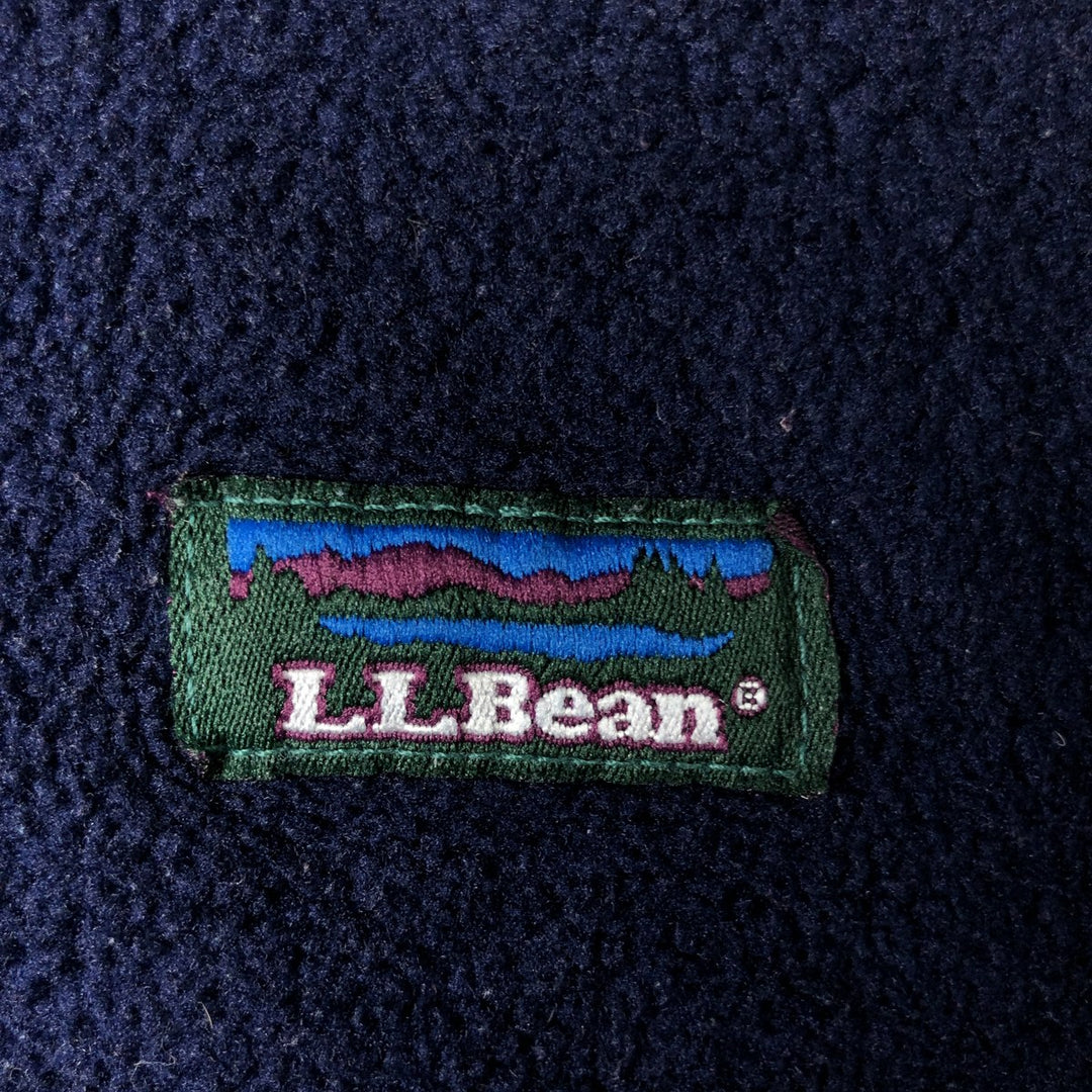 Vintage LLBean Half-Zip Fleece Pullover from the 80s-90s, Men's XL unclear navy blue type Vintage Second Hand