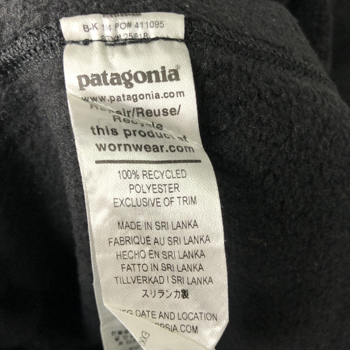 Patagonia Better Sweater Pullover 25618FA21 Half-Zip Intel Fleece Pullover, Women's XL recycled polyester black type Vintage Second Hand
