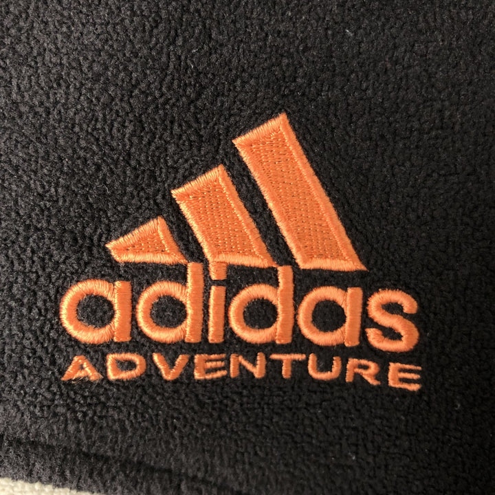 Vintage 90'S adidas CLIMAWARM half-zip fleece pullover, men's size small polyester black type Vintage Second Hand