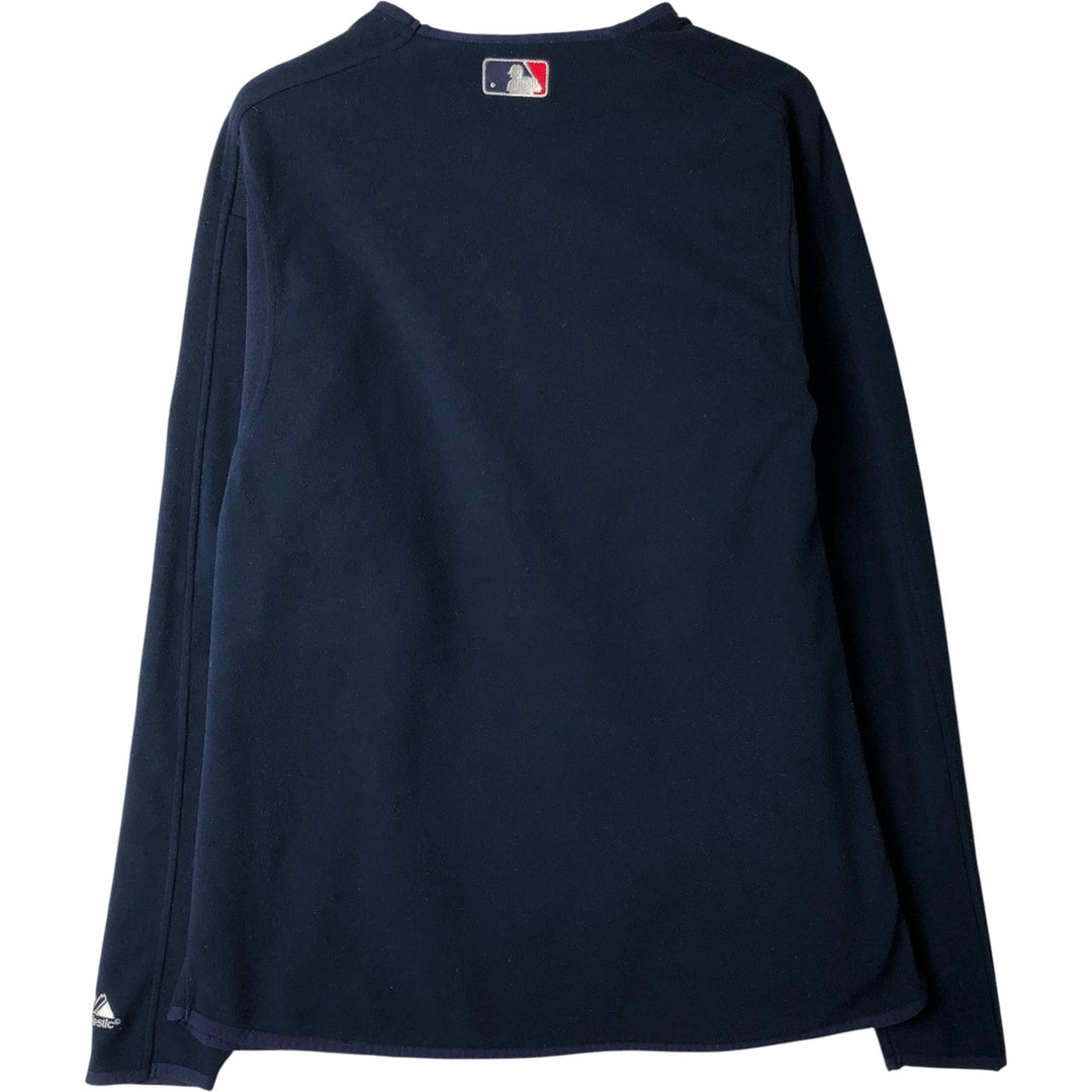 Majestic MLB New York Yankees Fleece Pullover, Men's Size L polyester navy blue type Vintage Second Hand