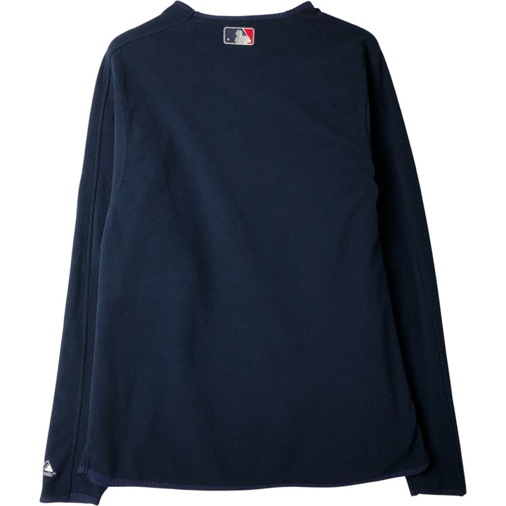 Majestic MLB New York Yankees Fleece Pullover, Men's Size L polyester navy blue type Vintage Second Hand