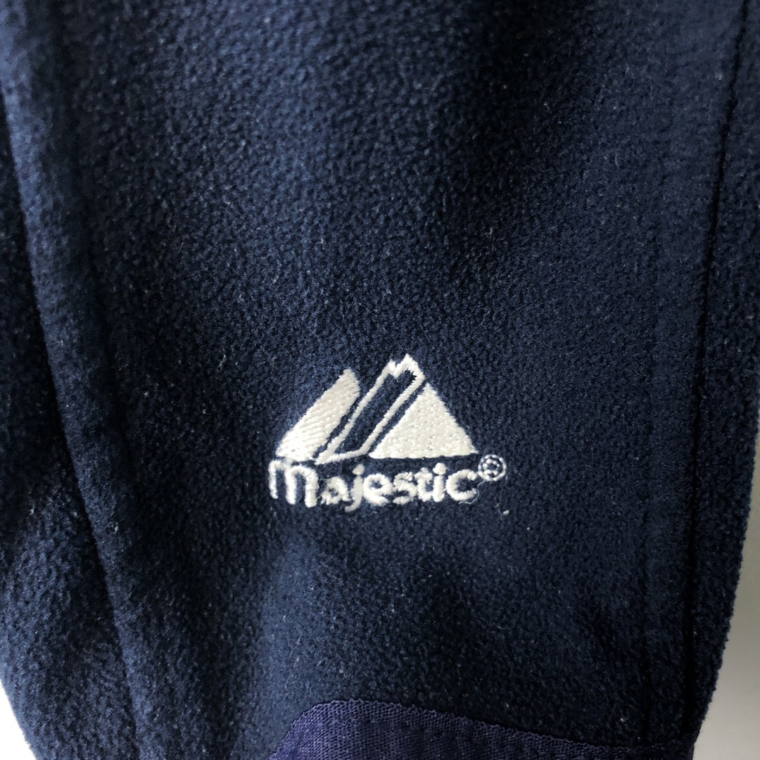 Majestic MLB New York Yankees Fleece Pullover, Men's Size L polyester navy blue type Vintage Second Hand