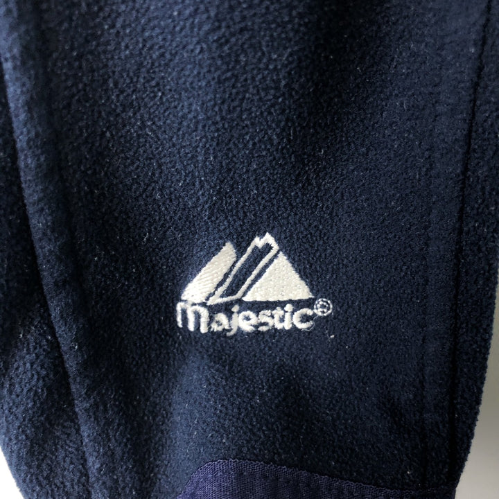 Majestic MLB New York Yankees Fleece Pullover, Men's Size L polyester navy blue type Vintage Second Hand