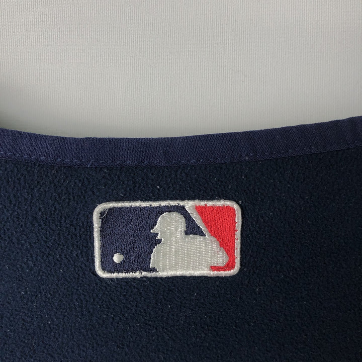 Majestic MLB New York Yankees Fleece Pullover, Men's Size L polyester navy blue type Vintage Second Hand