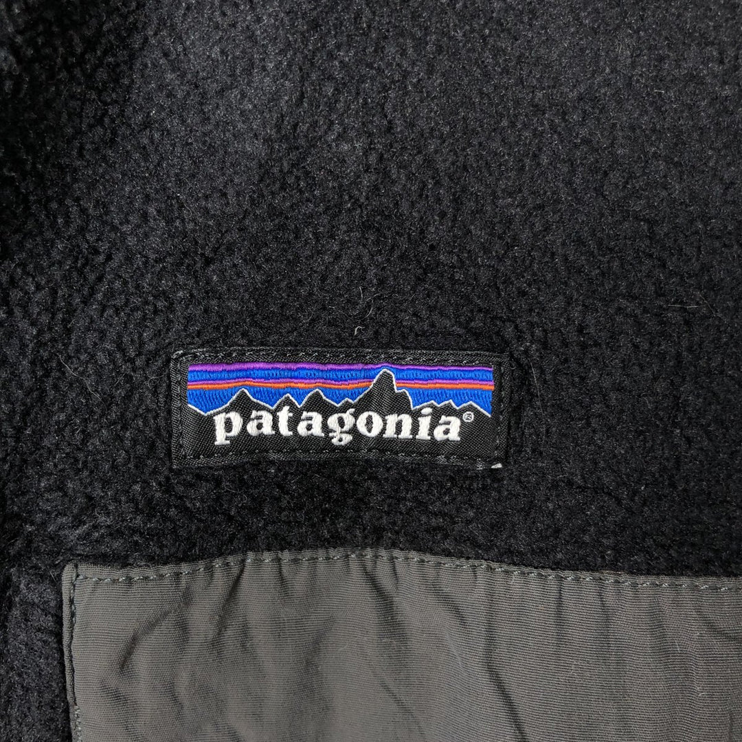 Patagonia Lightweight Synchilla Snap-T 25455FA16 Half-Snap Fleece Pullover (Women's Size M) polyester black type Vintage Second Hand