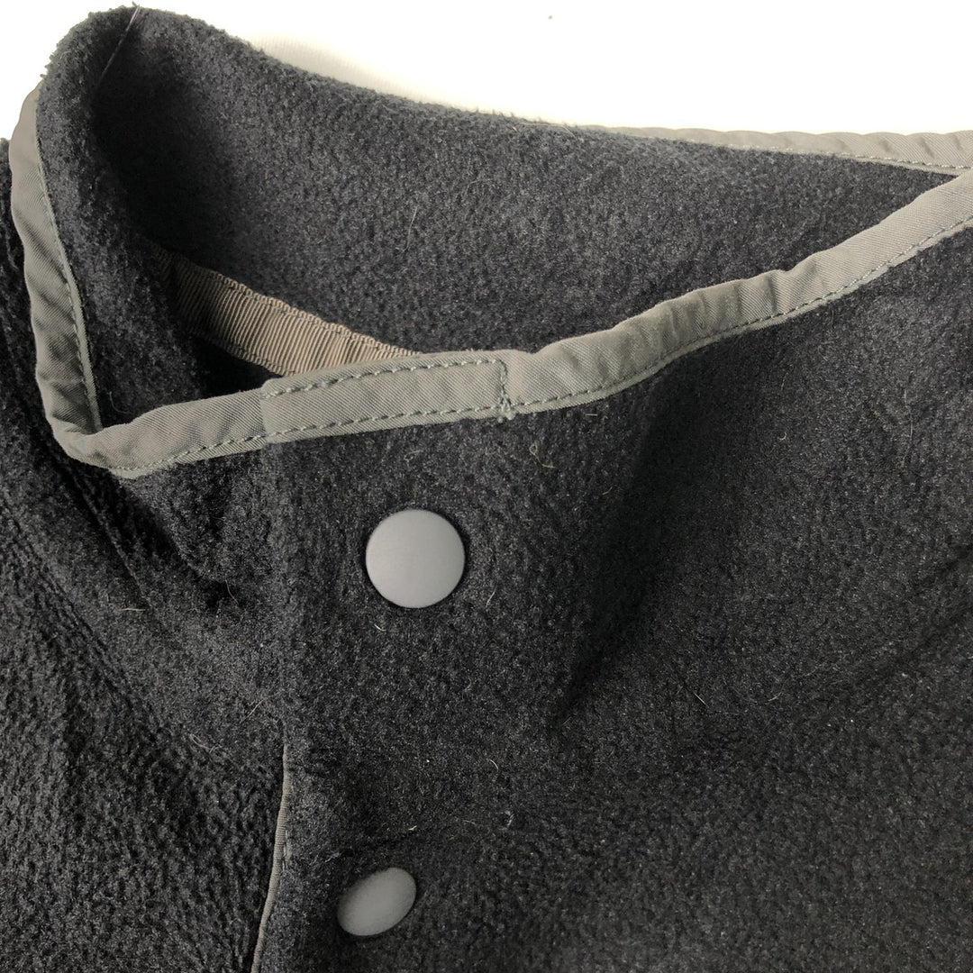 Patagonia Lightweight Synchilla Snap-T 25455FA16 Half-Snap Fleece Pullover (Women's Size M) polyester black type Vintage Second Hand