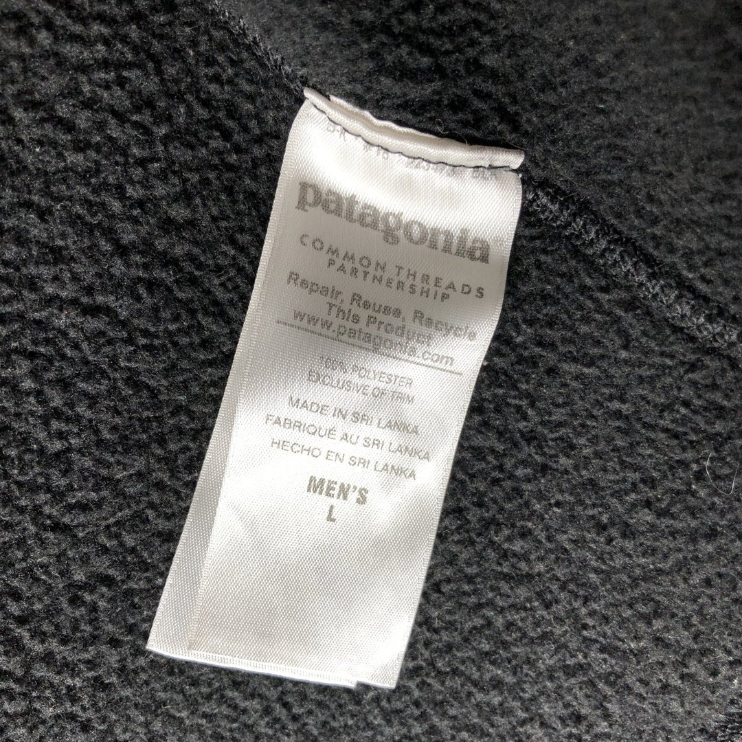 Patagonia Better Sweater Vest STY25881FA15 Fleece Vest, Men's Size L polyester black type Vintage Second Hand