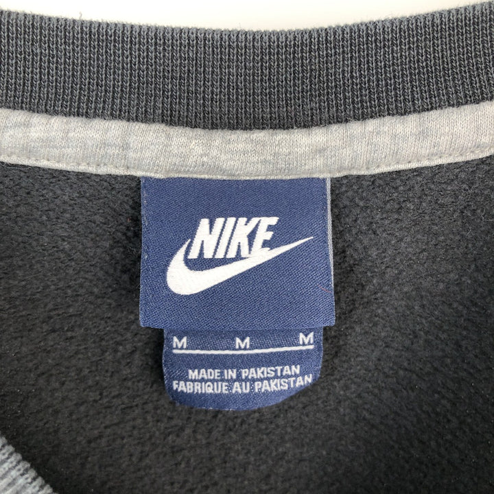 Nike One Point Logo Sweatshirt, Trainer, Men's M Size cotton black type Vintage Second Hand