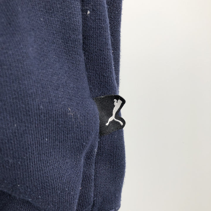 90s-00'S Puma Sweatshirt with One-Point Logo, Men's Size XL (Equivalent), Vintage cotton navy blue type Vintage Second Hand