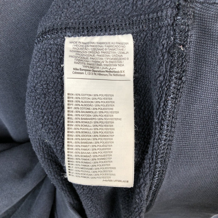 Nike One Point Logo Sweatshirt, Trainer, Men's M Size cotton navy blue type Vintage Second Hand