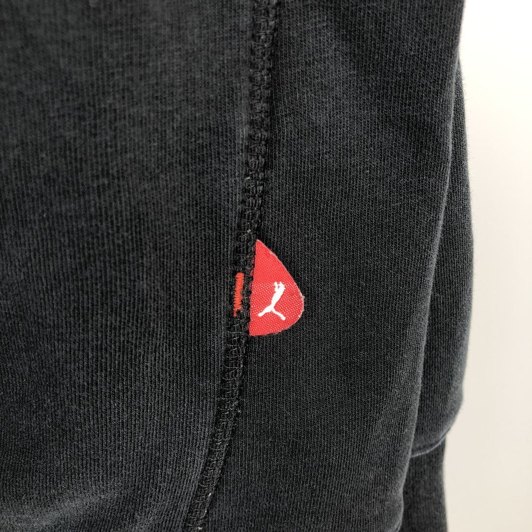 90s~00'S PUMA logo sweatshirt, men's XL size, vintage unclear black type Vintage Second Hand