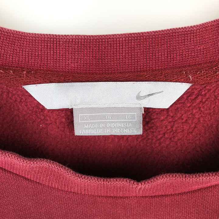 00'S Nike One Point Logo Sweatshirt Trainer Men's XL cotton red type Vintage Second Hand