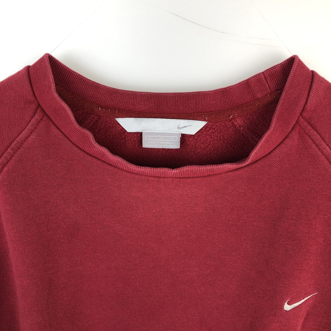 00'S Nike One Point Logo Sweatshirt Trainer Men's XL cotton red type Vintage Second Hand