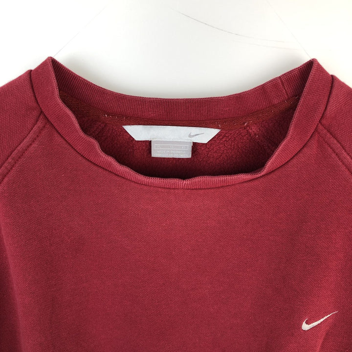 00'S Nike One Point Logo Sweatshirt Trainer Men's XL cotton red type Vintage Second Hand