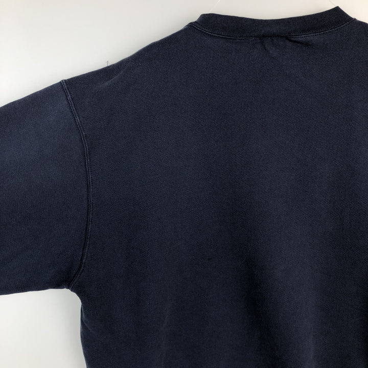 00'S Nike One Point Logo Sweatshirt Trainer Men's XL cotton navy blue type Vintage Second Hand