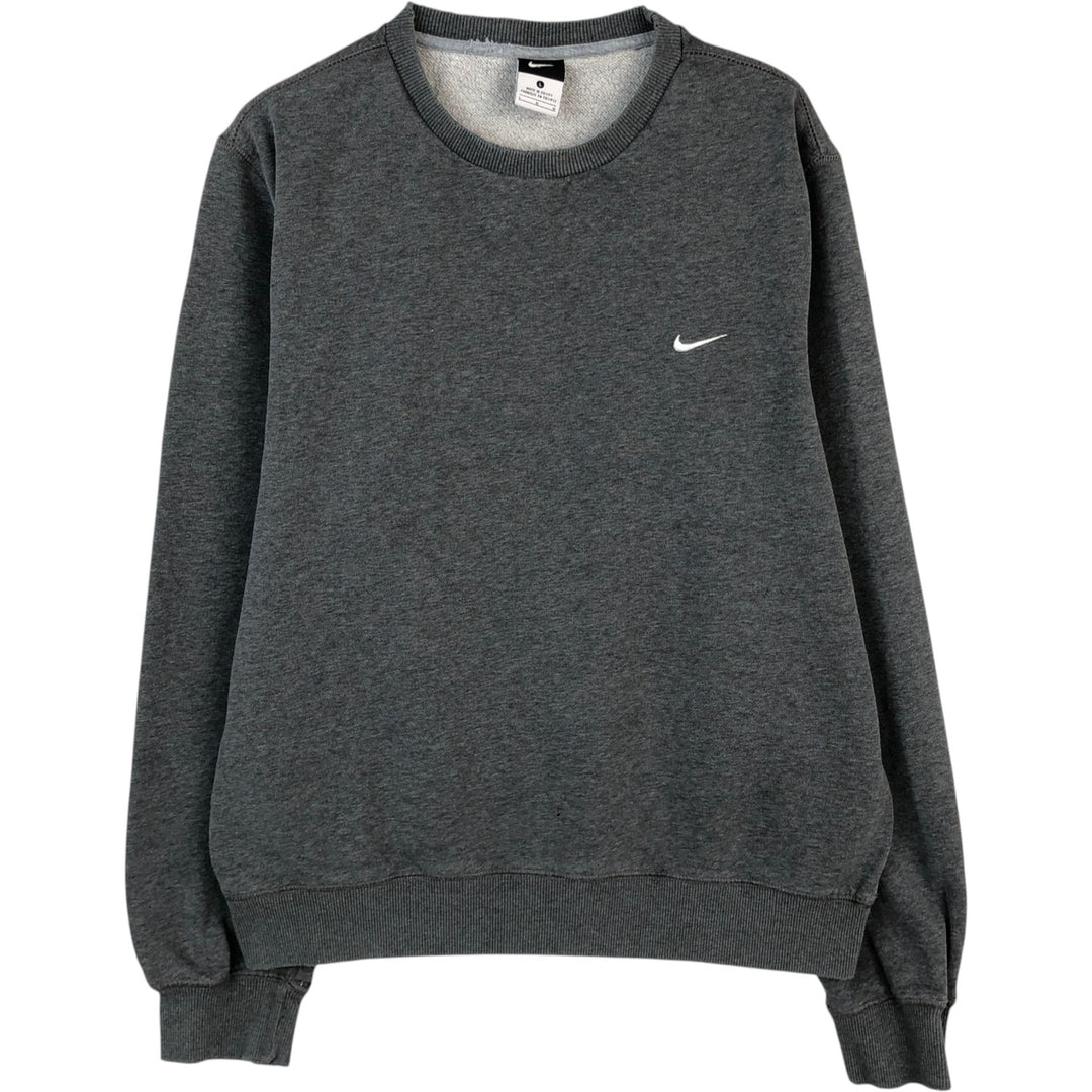 Nike One Point Logo Sweatshirt, Trainer, Men's Size L cotton gray type Vintage Second Hand