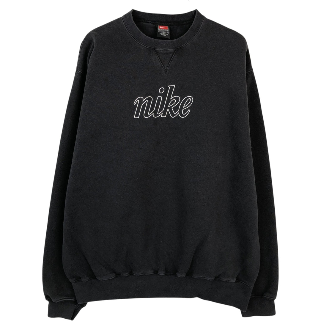 2000'S Nike Team Logo Sweatshirt, Men's Size L cotton Charcoal Vintage Second Hand