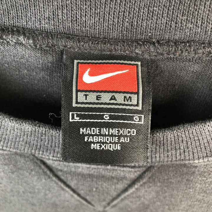 2000'S Nike Team Logo Sweatshirt, Men's Size L cotton Charcoal Vintage Second Hand