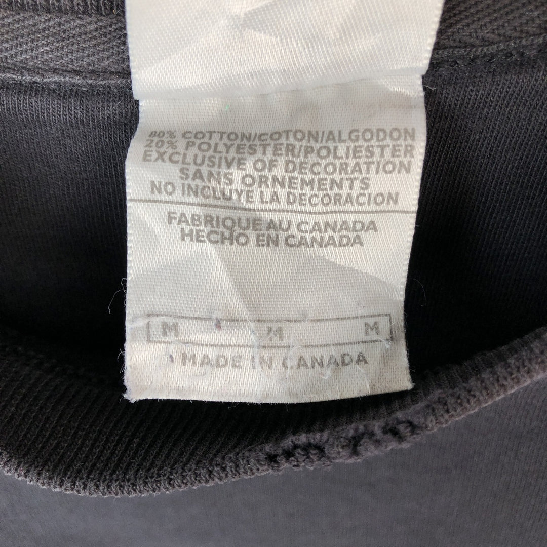 2000'S Nike One-Point Logo Sweatshirt, Made in Canada, Men's Size M (approx.) cotton black type Vintage Second Hand
