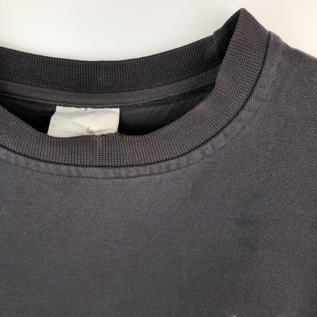 2000'S Nike One-Point Logo Sweatshirt, Made in Canada, Men's Size M (approx.) cotton black type Vintage Second Hand
