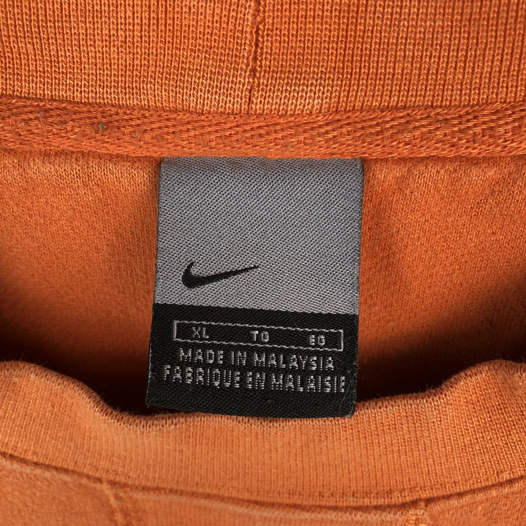 2000'S Nike logo sweatshirt, men's size XL cotton orange type Vintage Second Hand