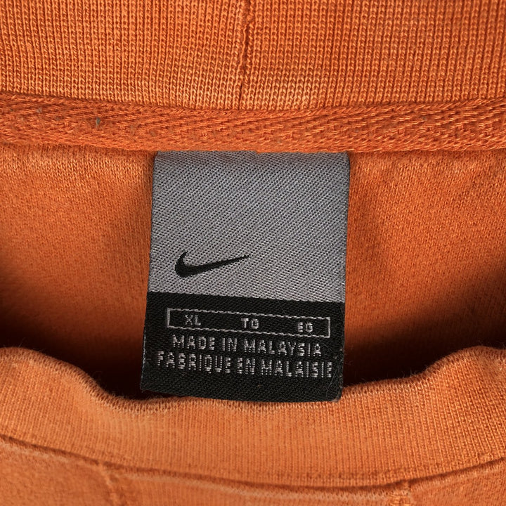 2000'S Nike logo sweatshirt, men's size XL cotton orange type Vintage Second Hand